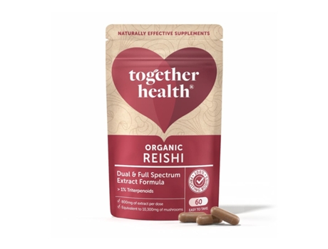 Cogumelo Reishi Biológico Together Health 60 Cápsulas TOGETHER