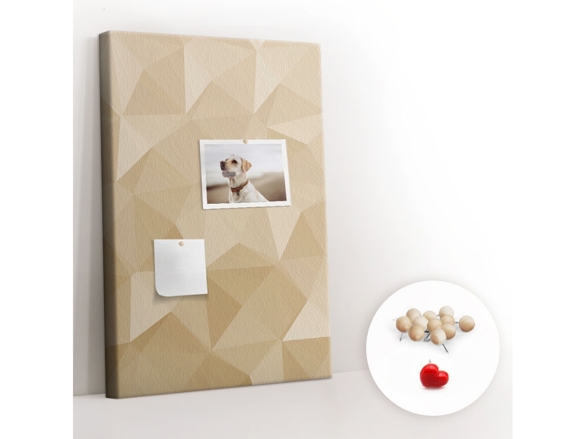 Quadro De Cortiça Com Impressão Padrão Linear Para O Quarto Das Crianças Espelharte (40x60 Cm)