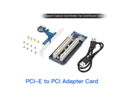 Placa Adaptadora De Expansão Pci-e Para Duas Slot Pci Para Placa De Captura/som