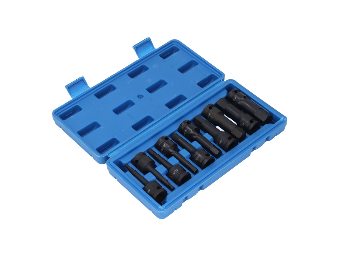 10 Peças De Brocas Com Cabeça Hexagonal De Aço Cr-mo 1/2 Polegada Conjunto De Brocas Para Chave Neumática E De Impacto