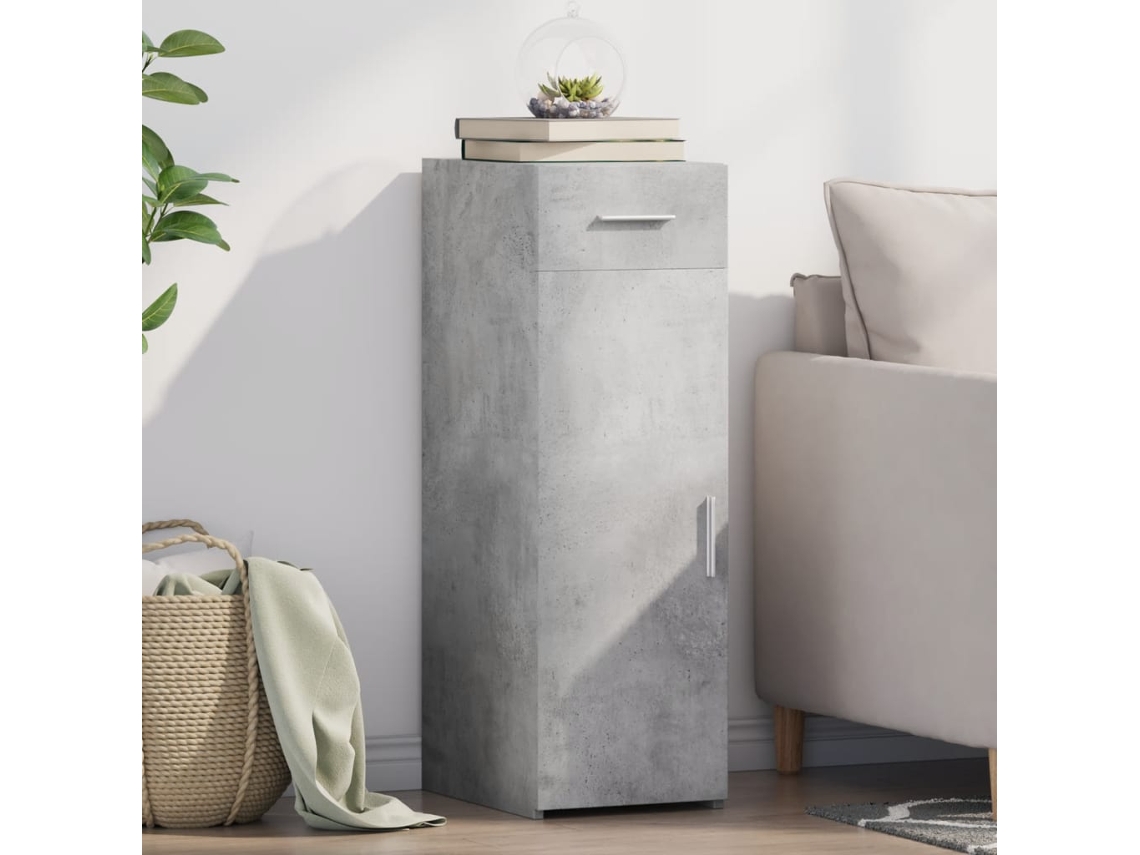 Aparador 30x42,5x93 cm Derivados de Madera Cemento Gris