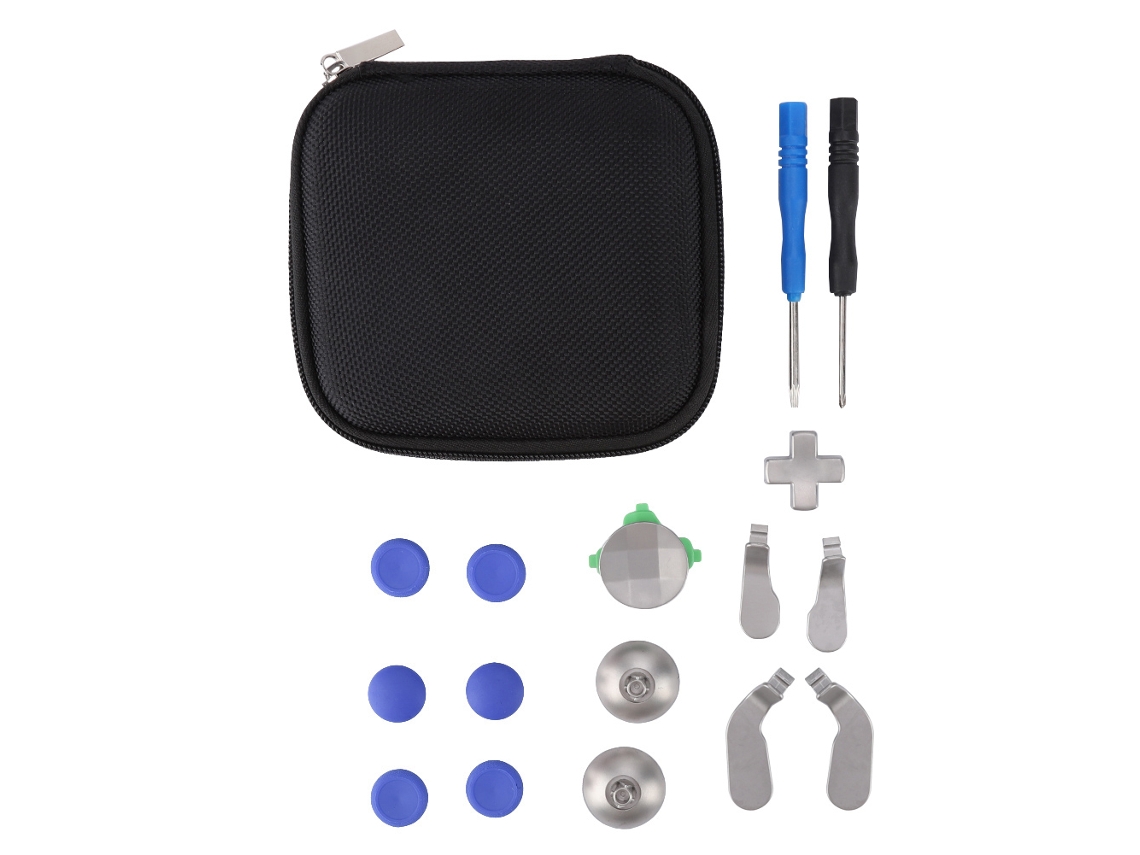 Kit 17 Botões Substitutos Controle Xbox One Elite Ps4 Switch Azul