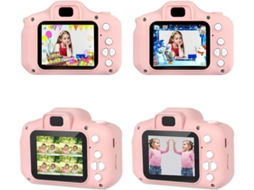 Câmera Digital 1080p Para Crianças Com Tela Colorida De 2 0 "e Slot Para Cartão Micro Sd Para Crianças Cartão Sd De 32 Gb Incluído / Rosa Yizhood
