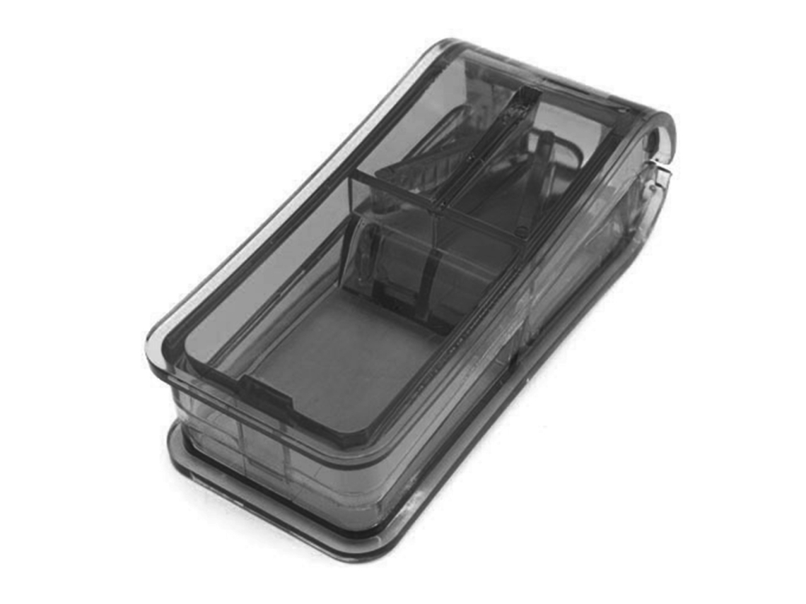 Cortador De Tabletas Com Lâminas De Aço Inoxidável E Protetor De Lâmina Para Tabletas E Vitaminas Pequenas E Grandes Preto