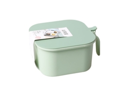 Omni-set De 2 Caixas De Tempero Quadradas Com 4 Colheres E 4 Compartimentos Para Pimenta, Sal, Açúcar E Condimentos, Verde E Azul