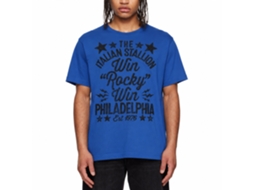 Rockinstone Rocky Movie Win Handmade Solid Royal Adult T-shirt Size:xxl