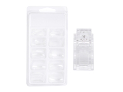 Kit De Arte De Unhas Com 100 Pontes De Unhas Falsas Em Diferentes Tamanhos E Clip Fixador Transparente