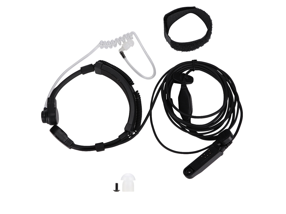 Fone de ouvido com microfone retrátil para rádios CHABERLU