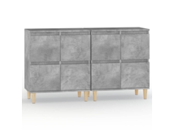 Sideboard, Sideboards Vidaxl Cinzeto Madeira Processada (n/a)