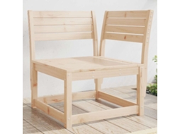 Vidaxl Sofá De Canto Para Jardim 73x73x78 Cm Madeira De Pinho Maciça