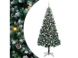 Árvore De Natal Artificial Com Led Vidaxl Verde Pvc (240 Cm)