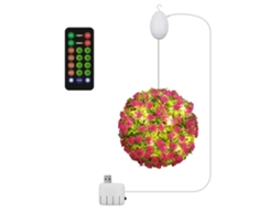 Luz De Bola Flor Led Usb Giratória Iluminadora