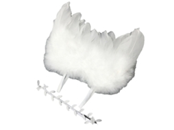 Handmade Newborn Baby Photography Props Angel Feather Wing Headband Set Feather Wing With Leaf Headband Photo Props White LAXISCREED