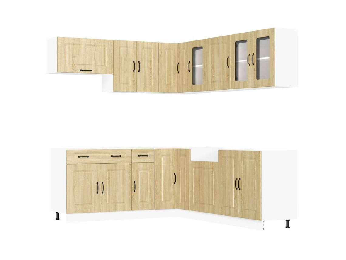 Conjunto de 11 armários de cozinha Sonoma Carvalho - EXCLUSIVO DA MAISON