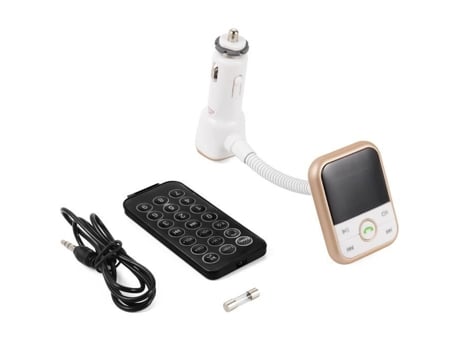 Tipo de produto: TRANSMISSOR FM DE CARRO - XCSOURCE Modulador FM sem fio Adaptador automático de música LCD Carregador USB Leitor de rádio FM
