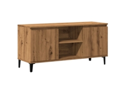 Tv Cabinet, Tv Cabinets Vidaxl Marrom Madeira Processada (n/a)