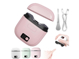 Corta-unhas Elétrico, Aparador Automático Recarregável Com Luz Led E Três Velocidades, Carregamento Usb Portátil, Cor-de-rosa.