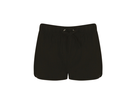 Calções para Mulher SKINNI FIT (XS - Algodão - Preto)