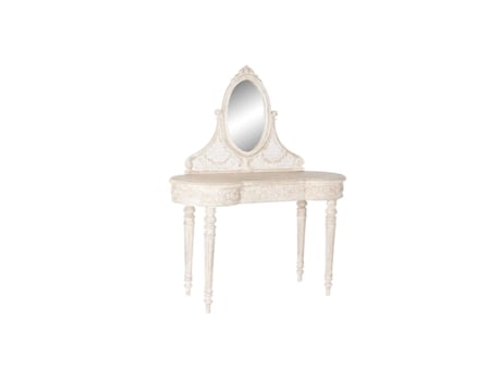 Toucador Dkd Home Decor Branco Madeira de Manguei.