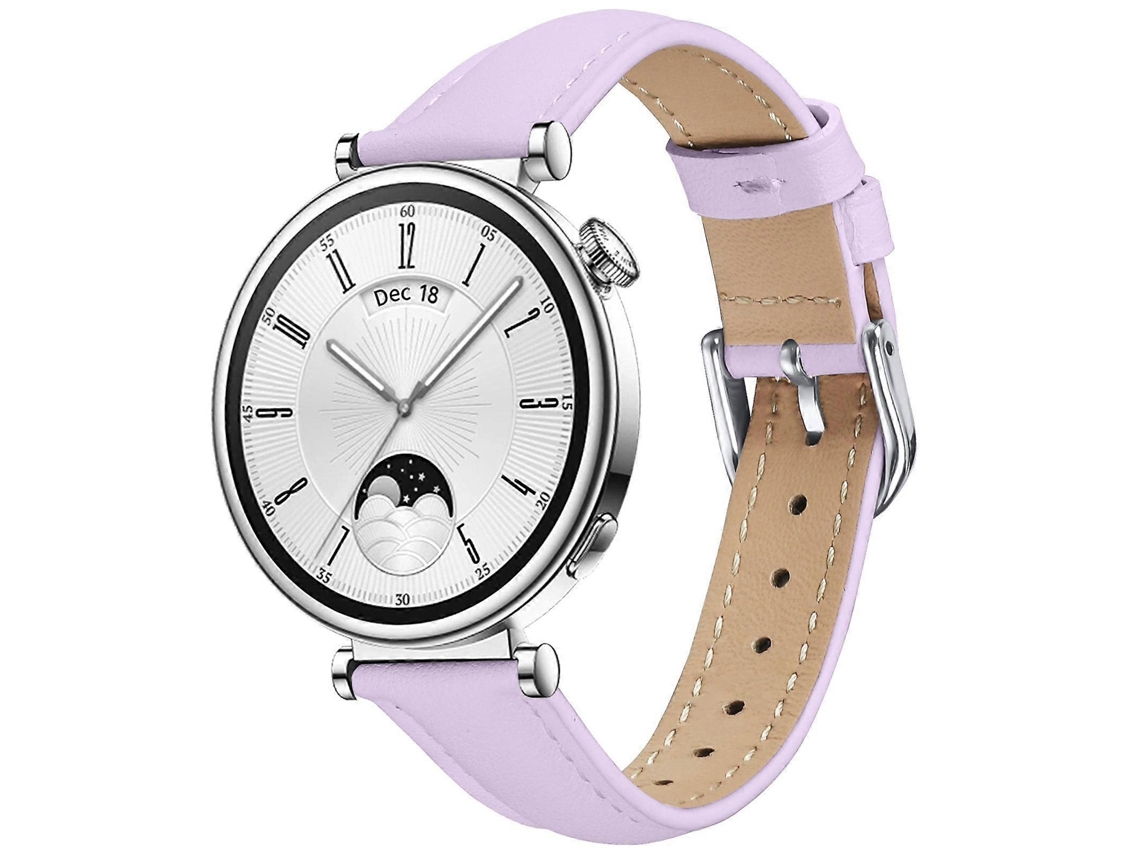 Pulseira De Couro Fina Para Relógio, 18 Mm