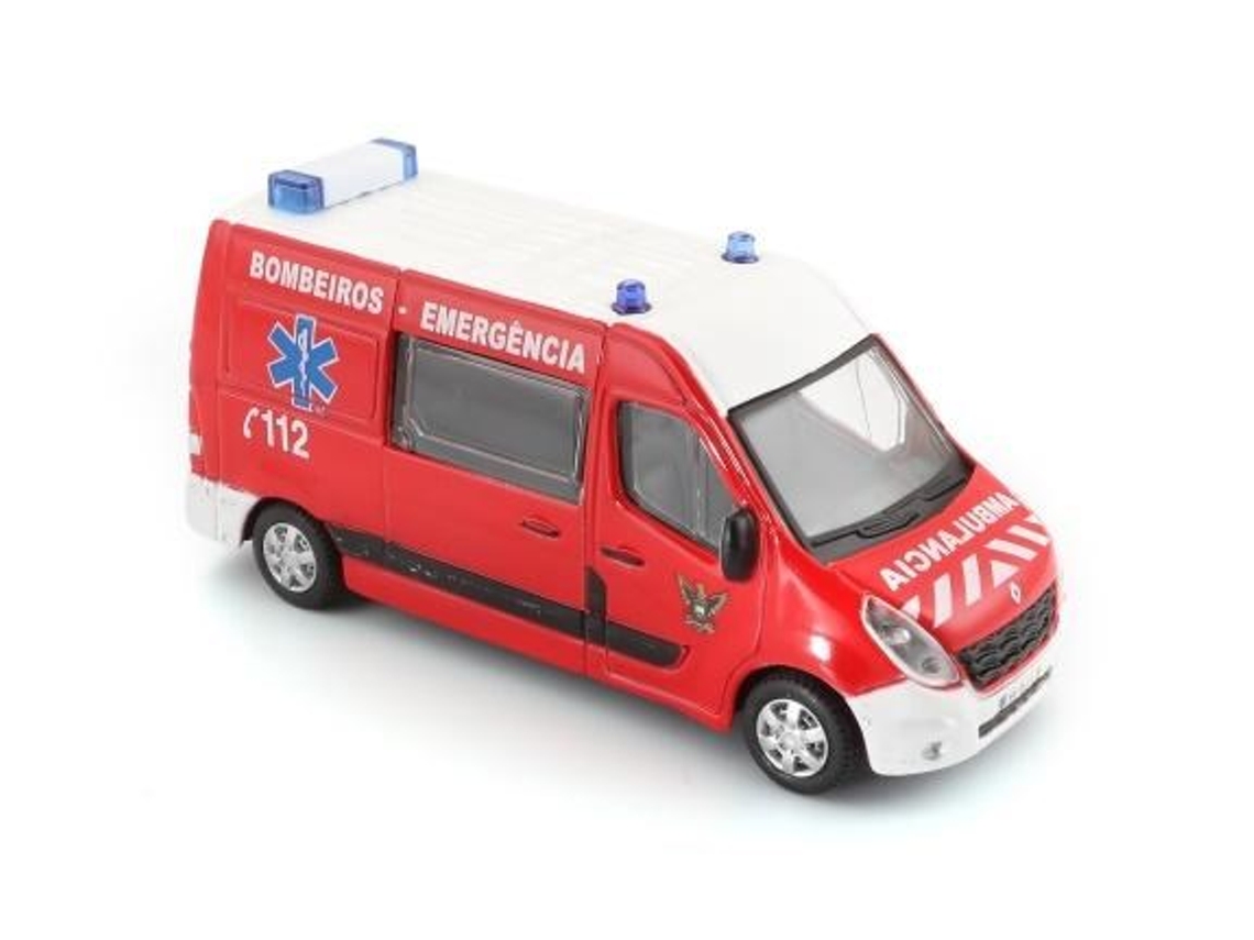 143 Renault Master Bburago Bombeiros Ambulância