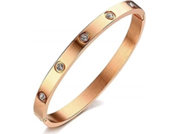 Pulseira Feminina Em Aço Inoxidável, Pulseira Oval Com Cristal, Pulseira Estilo Simples. Nostalgia88
