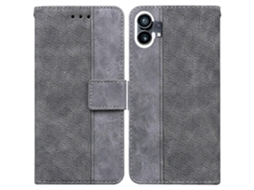 Capa De Celular Flip Em Couro Com Relevo Geométrico Para Celular For Nothing Phone 1