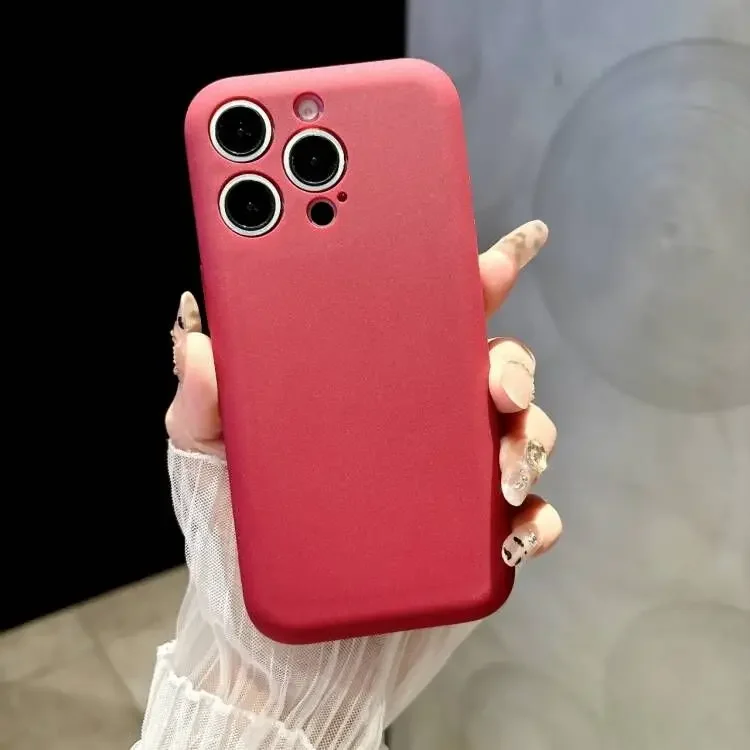 Capa Para Celular (iphone 15) Em Silicone Líquido Ultrafino, De Cor Sólida E Resistente A Impactos.