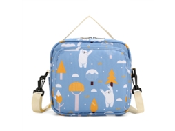 Saco Organizador Fraldas Multi Funções Lenços Biberões Urso Branco Panoona