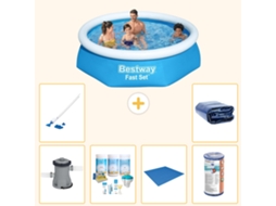 Bestway Piscina Bestway Fast Set Redonda - 244x61 Cm - 7-peças S21408