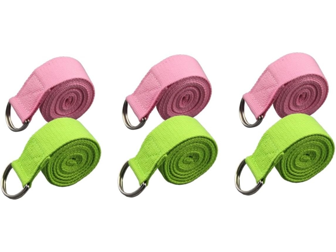 Vicasky Conjunto De 6-faixas Elásticas Yoga Para Exercícios, Antiderrapantes, Treinamento Flexibilidade E