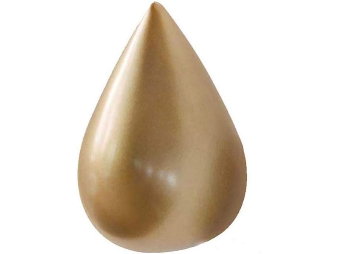 Ganchos De Parede Gotas De Água Criativos Decorativos Modernos Ouro 7.5x4.8cm Resina 6kg