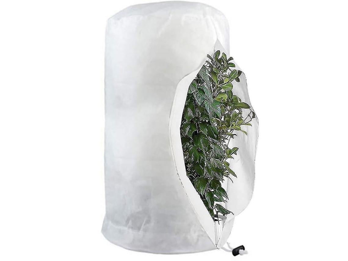 Sacos De Proteção Contra Geada Para Plantas, Capa Reutilizável Com Cordão, Saco De Lã De Jardim Inverno Xl-140x200cm Blanco