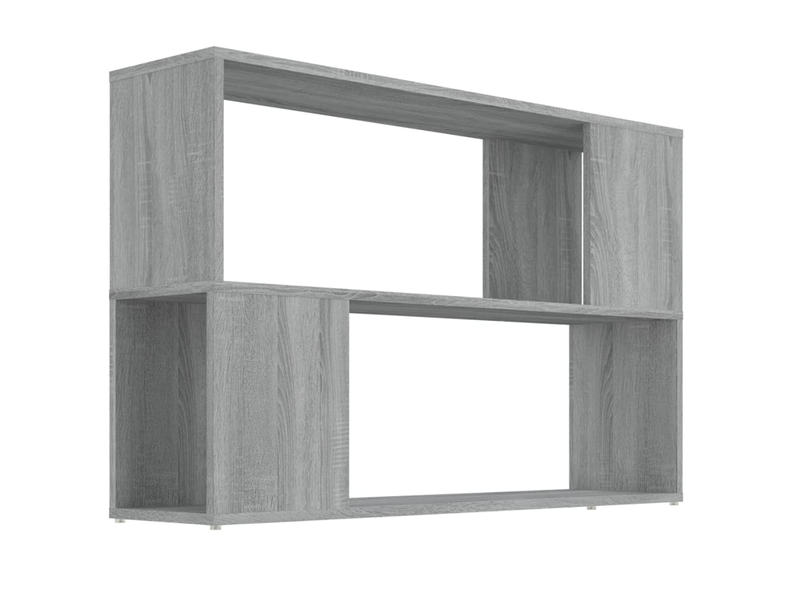 Book Cabinet, Book Cabinets Vidaxl Cinzeto Madeira Processada (100 X 24 X 63 Cm)