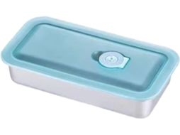 Caixa Térmica Metálica Hermética Para Preparação De Alimentos Com Tampas Transparentes, Feita Em Aço Inoxidável 304 Resistente