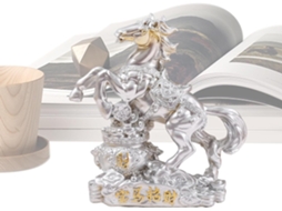 Estatueta De Cavalo 2026 Decoração De Arte Chinesa Em Resina |