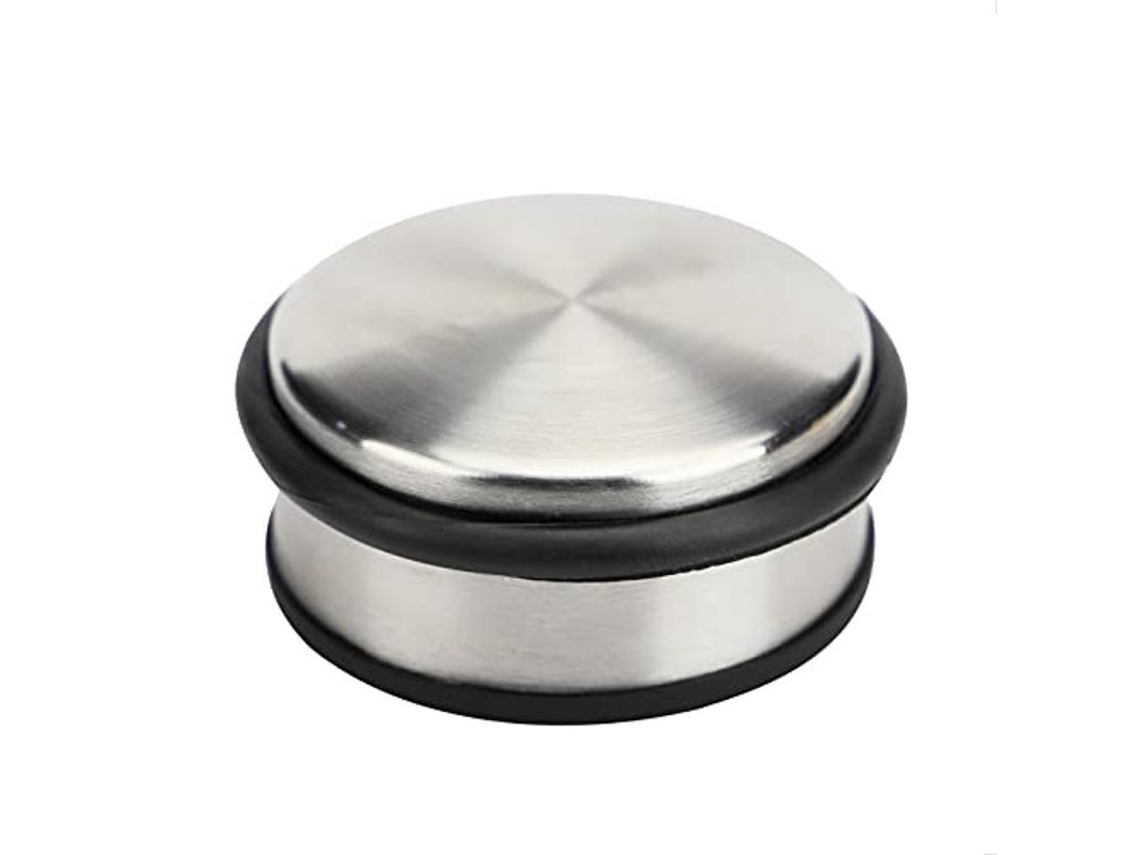 Topes De Porta De Aço Inoxidável Sólido, Design Moderno, Resistente, 0,7kg, 10x4,5cm, Anel De Borracha