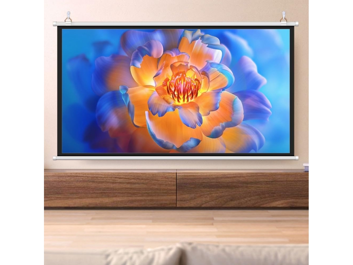 Tela de Projeção 40" 16:9, para Uso Doméstico e Externo