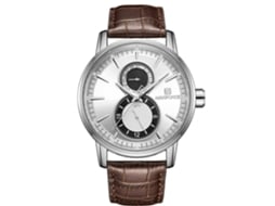 Relógio Masculino Naviforce de Couro com Quartzo Impermeável 3atm Branco