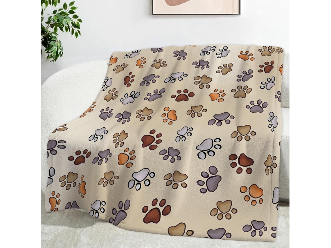 Manta Multifuncional de Flanela Macia e Aconchegante com Estampa Cachorro Desenho Animado 220x240 Cm Ideal Par