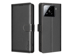 Capa De Couro Texturizada Com Lichia E Proteção Rfid Antirroubo Para Xiaomi Poco C71