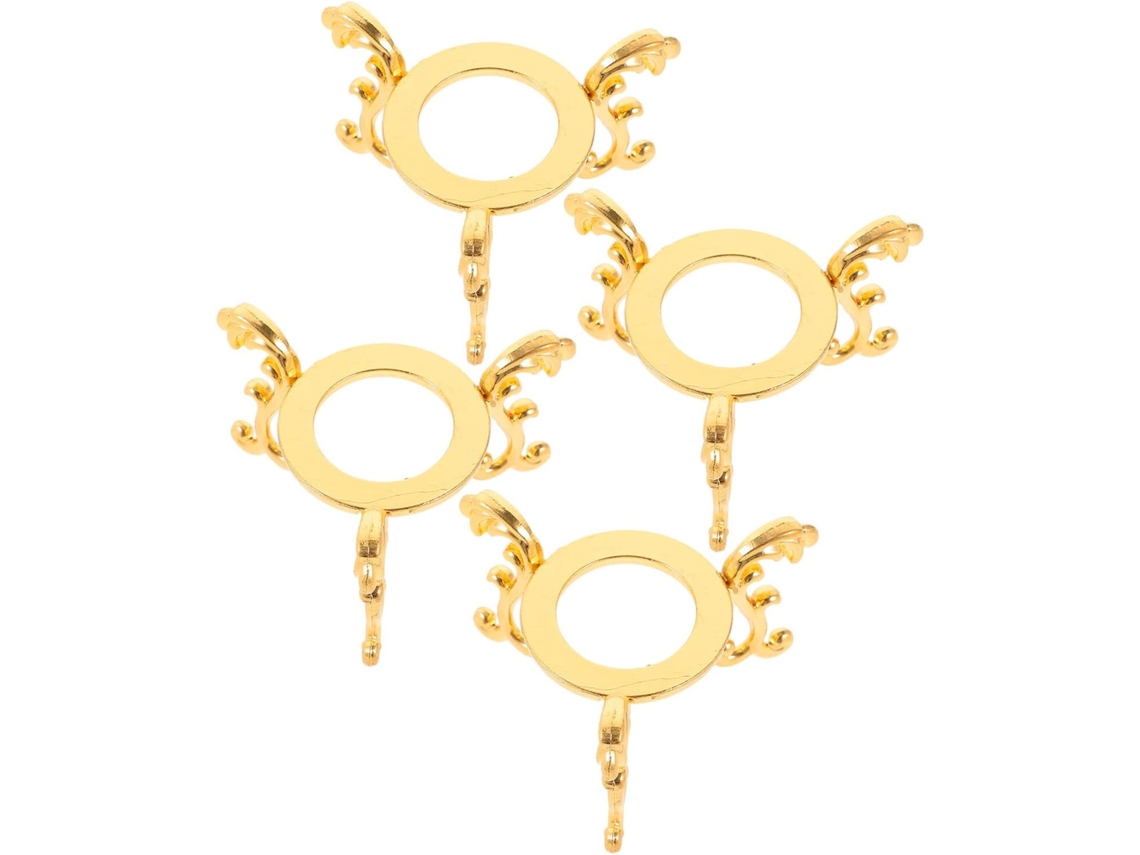Suporte De Metal Para Exibição 4 Esferas Cristal, Ideal Para Decoração De Mesas Festas, Ovos E Outras Decorações De