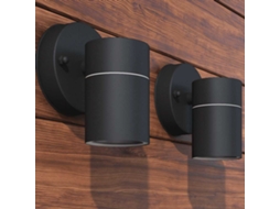 Vidaxl Candeeiros Led Parede Iluminação Inf. Exterior 2 Pcs Aço Inox.