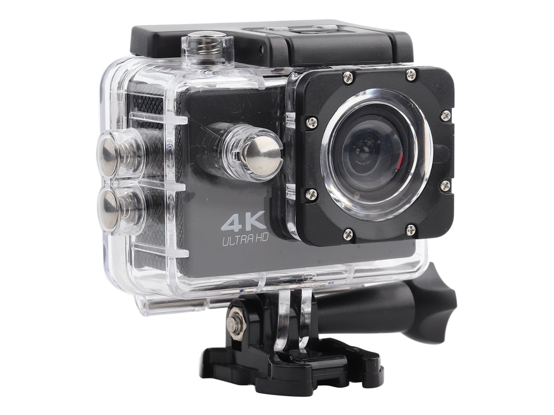 Câmera de Ação 4k Hd 2 Polegadas com Kit de Extensão e Capa à Prova D'água S/MARCA