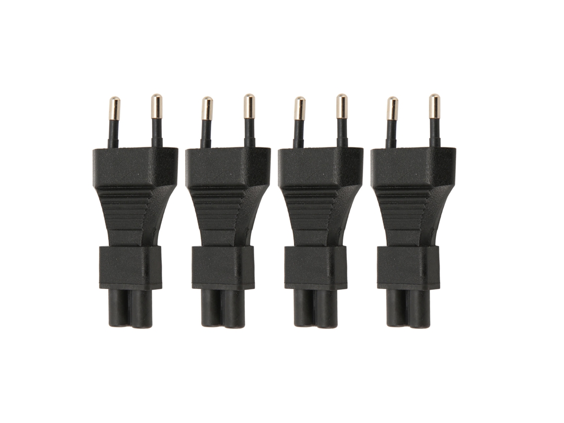 4pcs Adaptador De Energia Macho Para Iec320 C5 Plug And Play 2.5a Conector De Tomada