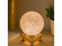 Luminária Noturna em Formato de Lua, com Carregamento Usb e Controle por Toque, para Adultos BRILVIBERA