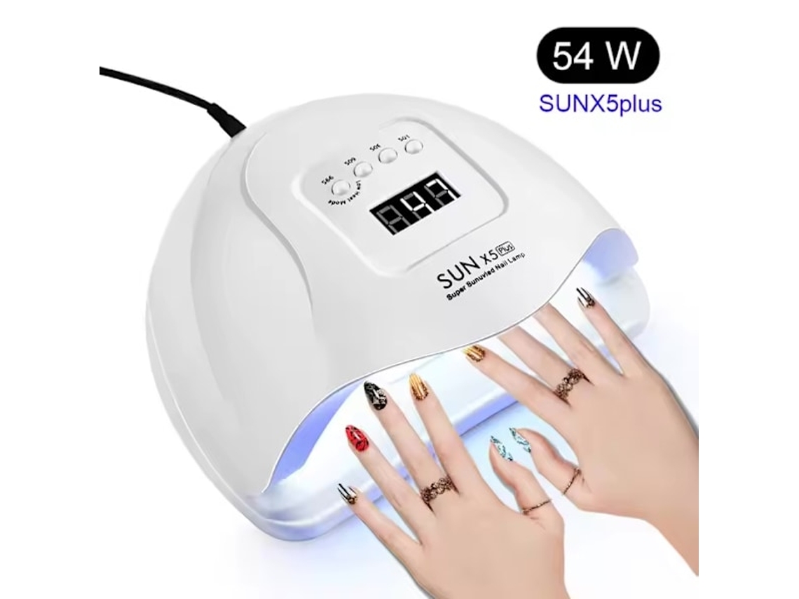 Lâmpada Uv/led De 54w Com Temporizador De 10s/30s/60s/99s