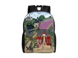 Mochila De Estudante Happy Farm, Leve E Durável, À Prova Dágua E Com Alça De Ombro Ajustável. Olysi Shop
