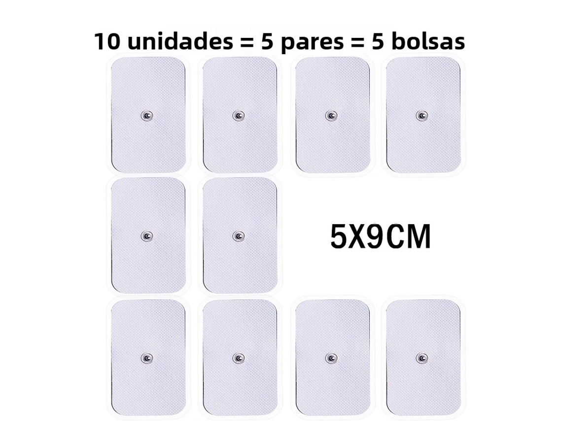 Adesivo de Gel Autoadesivo para Terapia de Massagem por Pulso Tens MDUG (5x9cm, 10 Unidades)