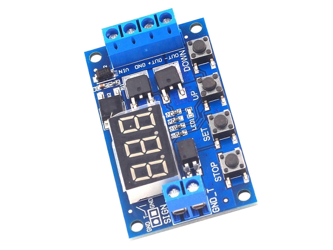 400w Cycle Delay Timer Module With Dual Delay Control And Emergency Stop For Industrial Use